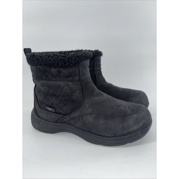 L.L. Bean TEK 2.5 Bethel Black Primaloft 200 omni heat Ankle Boots Womens 9wide - Picture 4 of 9